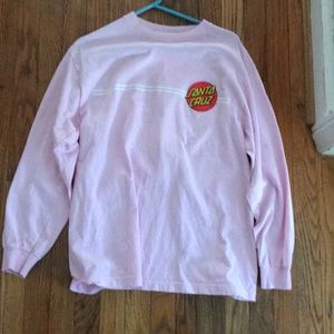 pink Santa Cruz long sleeve shirt